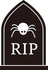 Halloween tombstone silhouette vector
Halloween grave vector silhouette image