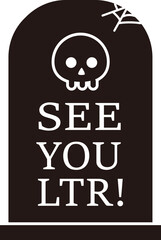 Halloween tombstone silhouette vector
Halloween grave vector silhouette image