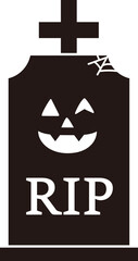 Halloween tombstone silhouette vector
Halloween grave vector silhouette image