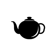 Teapot vector icon. simple flat black trendy style illustration for web and app on white background..eps