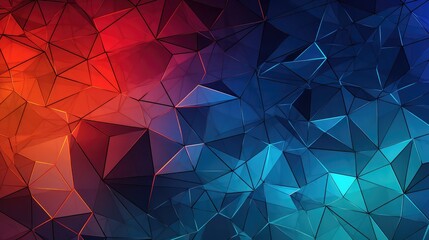 Voronoi abstract art triangle pattern line coloful wallpaper