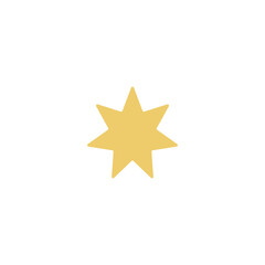 Obraz premium The Star icon design illustration. 