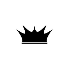 Large collection quality crown. Crown icon. Crown silhouette.