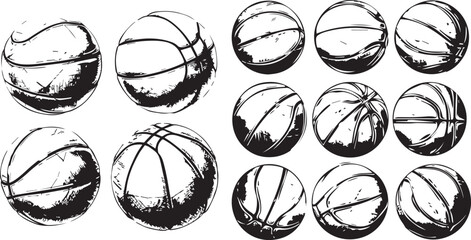 basketball ball silhouettes © Dian