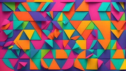 Obraz premium minimalist illustration in simple geometric shapes representing ecological energy