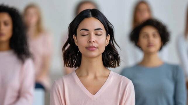 Mindfulness Meditation Session with Diverse Group