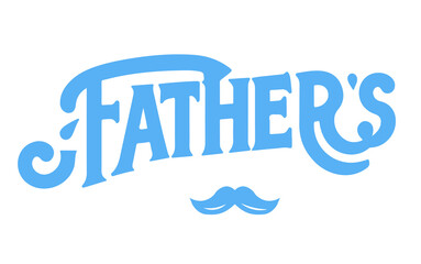 Happy Father's Day Lettering PNG Transparent Background