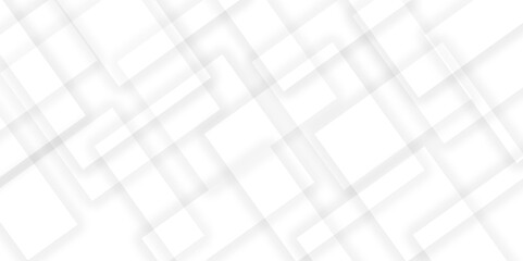 Abstract white and grey geometric overlapping square pattern background with shadow. paper texture design Abstract white background can use for design, background concept, vector illustration.