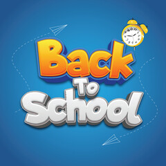 back to school social media post design template