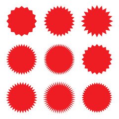 Sparkles and starbursts symbols. Vector illustration. EPS 10