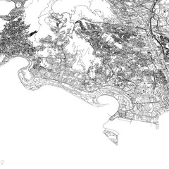 Obraz premium 3D illustration of city and urban in Rio de Janeiro Brazil