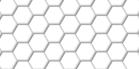 Abstract white background with hexagons. Abstract hexagon polygonal pattern background vector. seamless bright white Pattern with hexagons illustration of a honeycomb. Futuristic surface .