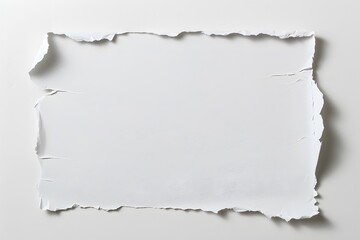 A white paper with a hole in it