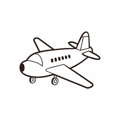 Plane vector art illustration