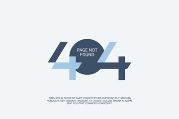 404, 404 error page not found banner, Couldn't connect, error landing page design, For website. Web Template.