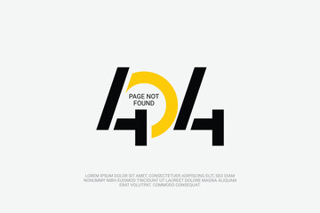 404, 404 error page not found banner, Couldn't connect, error landing page design, For website. Web Template.