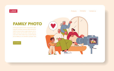 Grandparents Day. Flat Vector Illustration