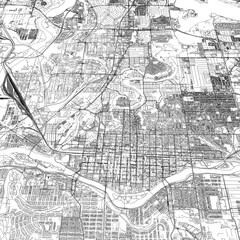 Naklejka premium 3D illustration of city and urban in Calgary Canada