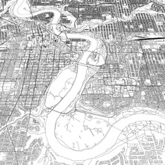 3D illustration of city and urban in Edmonton Canada