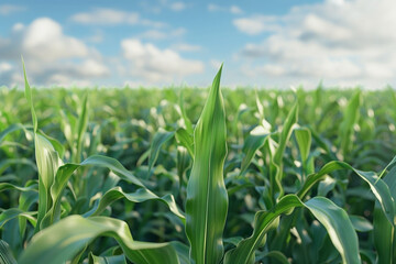 Large corn field.
