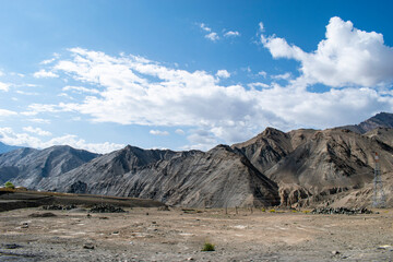 amazing landscape ,roadways ,and mesmerizing beauty of Leh , India
