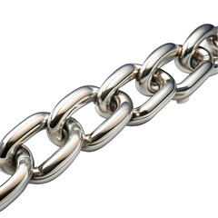 Obraz premium Stretched chain isolated on transparent background