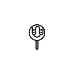 Lollipop vector icon design.Editable icon.