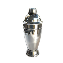 High-quality image of a stainless steel cocktail shaker, perfect for mixology and drink preparation.