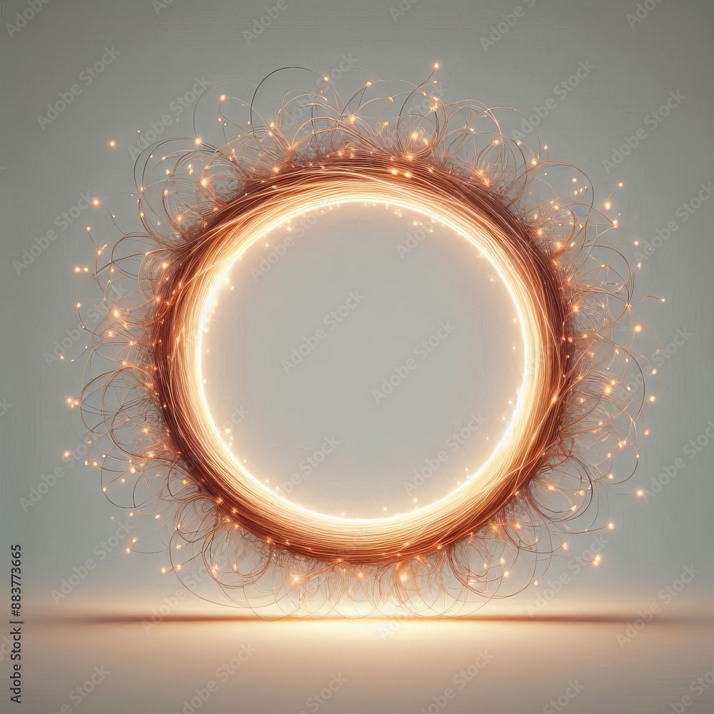 Poster abstract background with perfect for a design golden circle isolated solid background