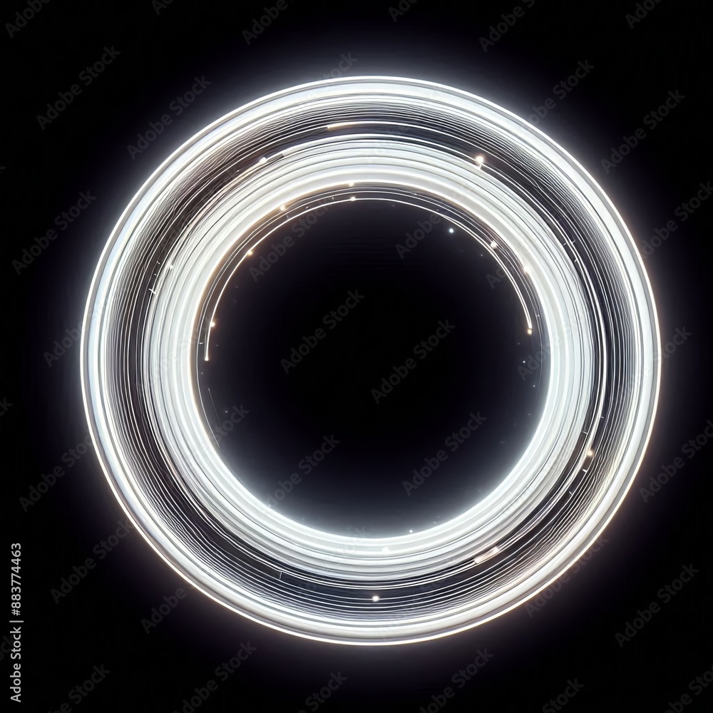 Poster abstract vector background with white circles in solid background