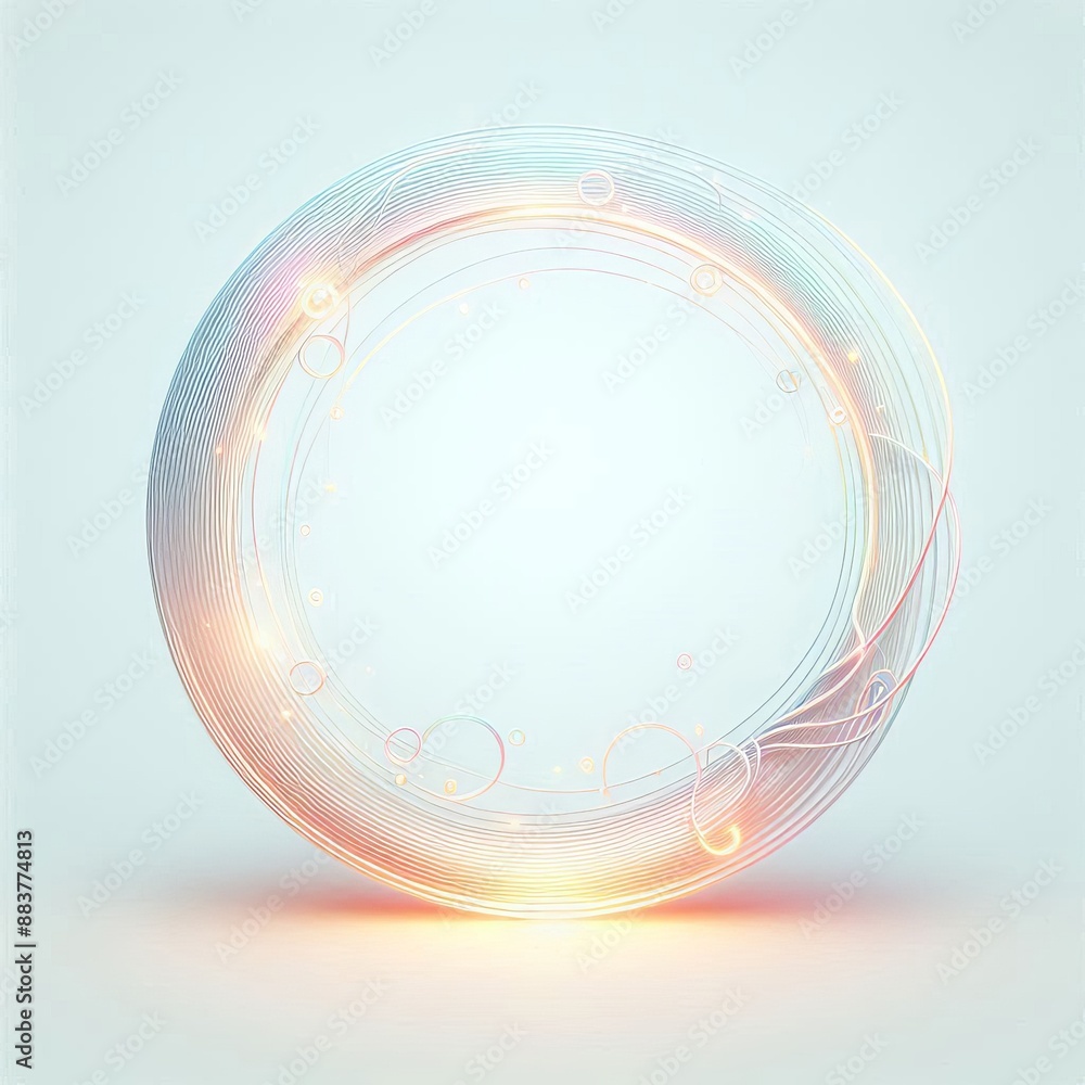Aufkleber abstract vector background with gold circles in solid background