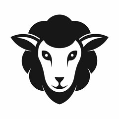  Vector illustration of Sheep head logo