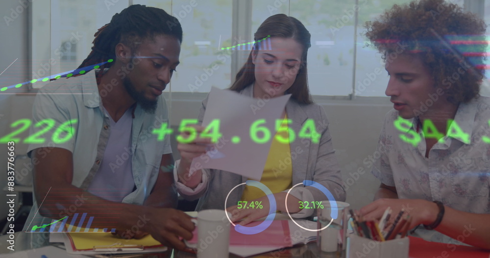 Poster image of data processing over diverse students