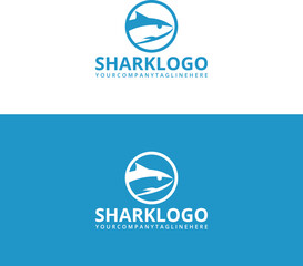 Shark Logo Design Template creative and modern