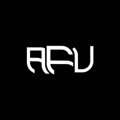 AFU logo design, AFU simple and modern logo. AFU luxurious alphabet design