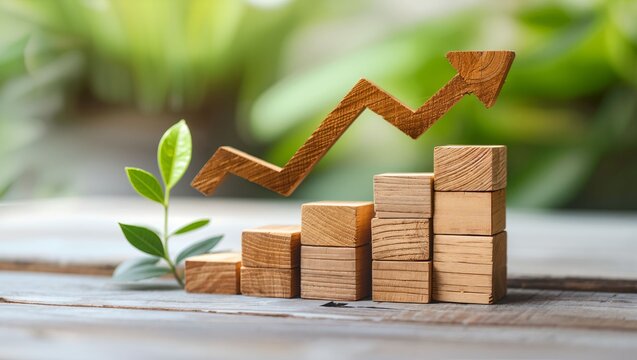 Rising Success: Natural Growth and Business Development Illustrated in Harmony