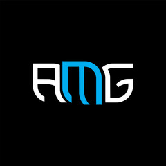 AMG logo design, AMG simple and modern logo. AMG luxurious alphabet design