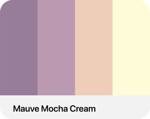 color palette with soft color style