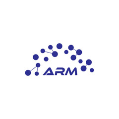 ARM letter logo design on white background. Creative  modern ARM letter logo design. Vector design.