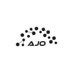 AJO letter logo design on white background. Creative  modern AJO letter logo design. Vector design.