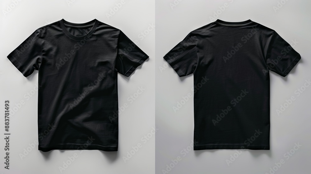 Poster T-shirt  black mockup .