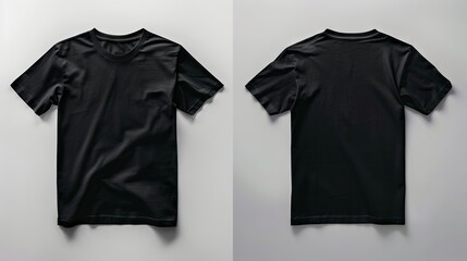 T-shirt  black mockup .