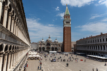 View to San Marco square from Correr museum