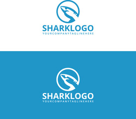 Obraz premium Shark Logo Design Template creative and modern
