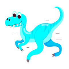 Cute tyrannosaurus flat style sticker 

