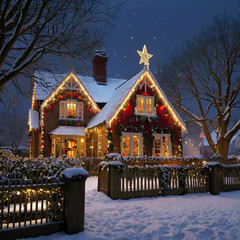 Christmas tree in the city