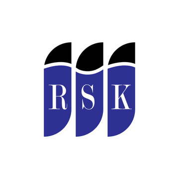 RSK letter logo design on white background. Creative  modern RSK letter logo design. Vector design.