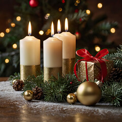 Christmas tree in the city