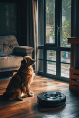 Dog and Robotic Vacuum