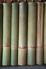 Bamboo partition wall, a natural material